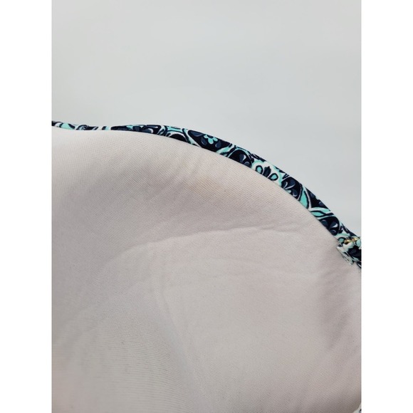 Kona Sol Swim Top Tankini Swimwear Geometric Blue M Strappy Shirt - Picture 7 of 10